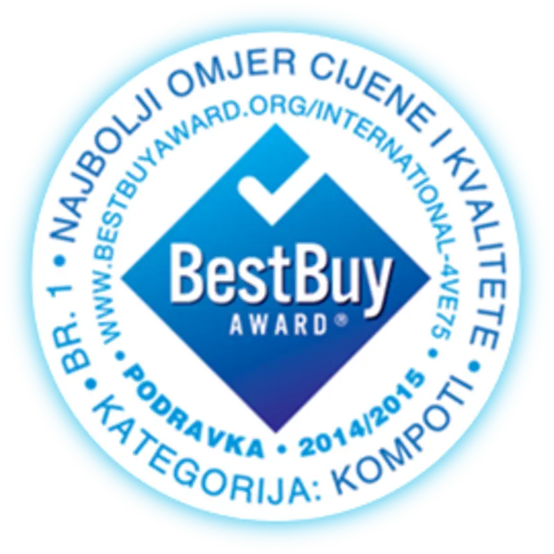 BestBuy AWARD 2014/2015 - Kompoti, PODRAVKA